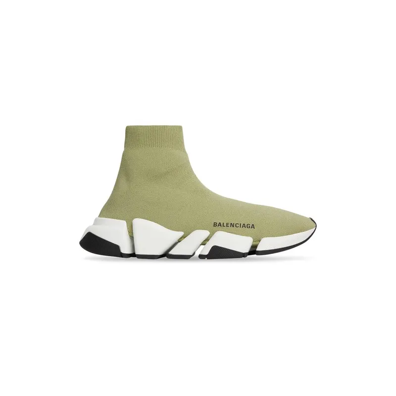 Balenciaga Speed 2.0 Recycled Knit Trainers Green (617239W2DB23491)