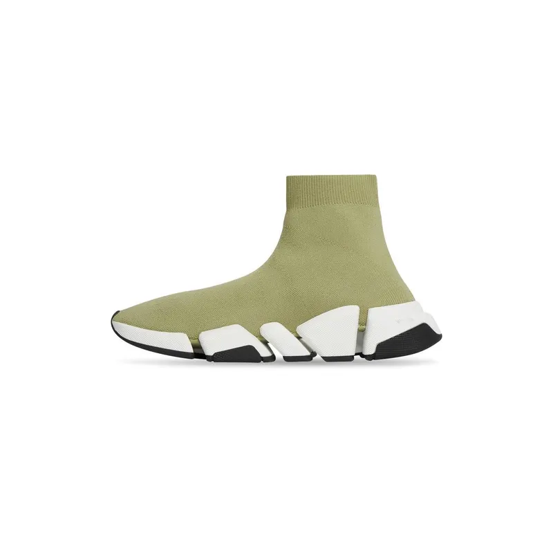 Balenciaga Speed 2.0 Recycled Knit Trainers Green (617239W2DB23491)