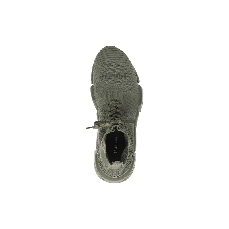 Balenciaga Speed 2.0 Lace-up Recycled Knit Trainers Green (617258W2DB13111)