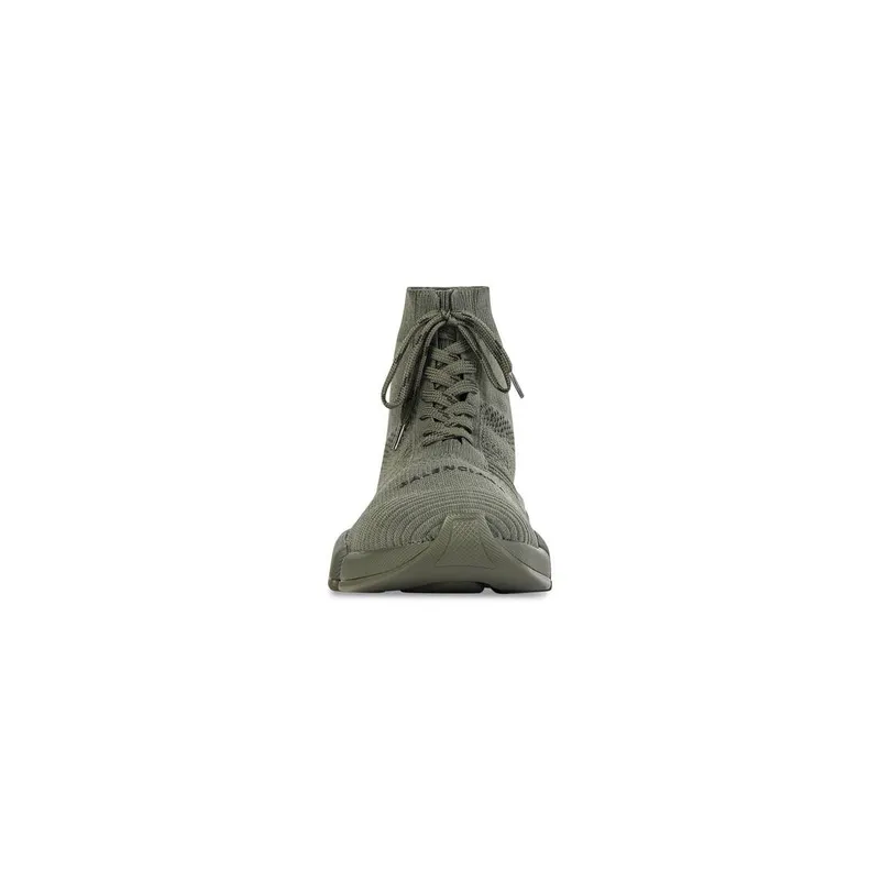 Balenciaga Speed 2.0 Lace-up Recycled Knit Trainers Green (617258W2DB13111)