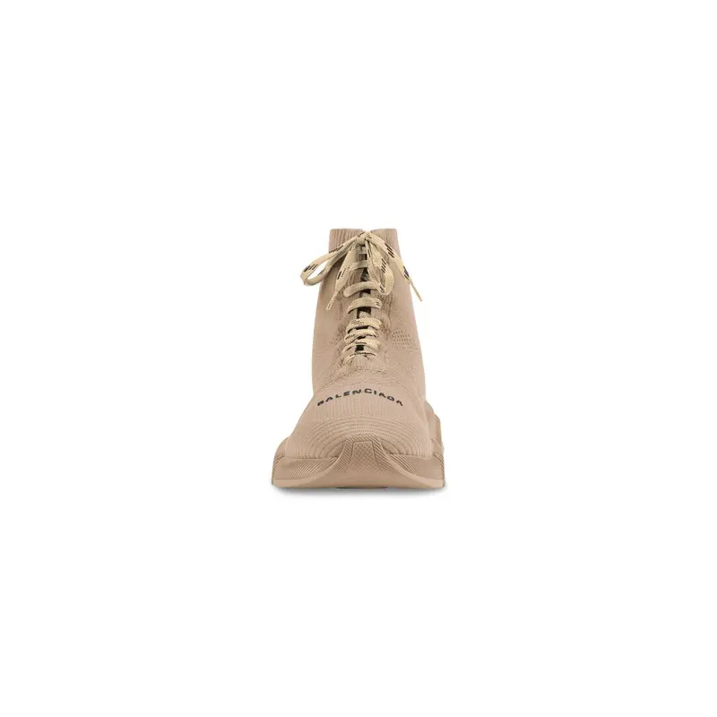 Balenciaga Speed 2.0 Lace-up Recycled Knit Trainers Beige (617258W2DB19710)