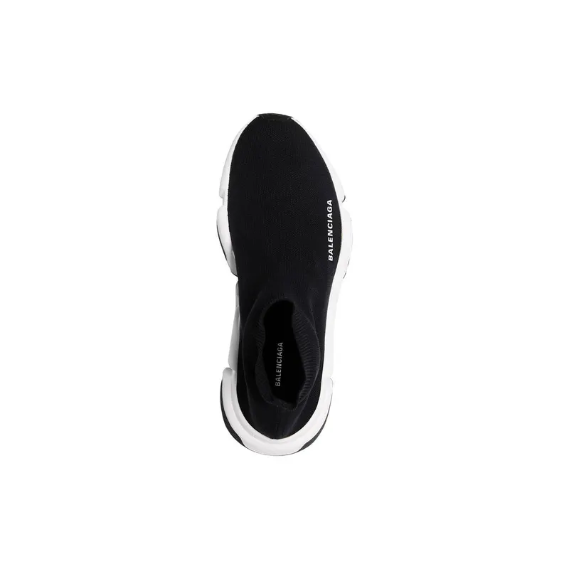 Balenciaga Speed Recycled Knit Trainers Black / White (645056W2DBQ1015)