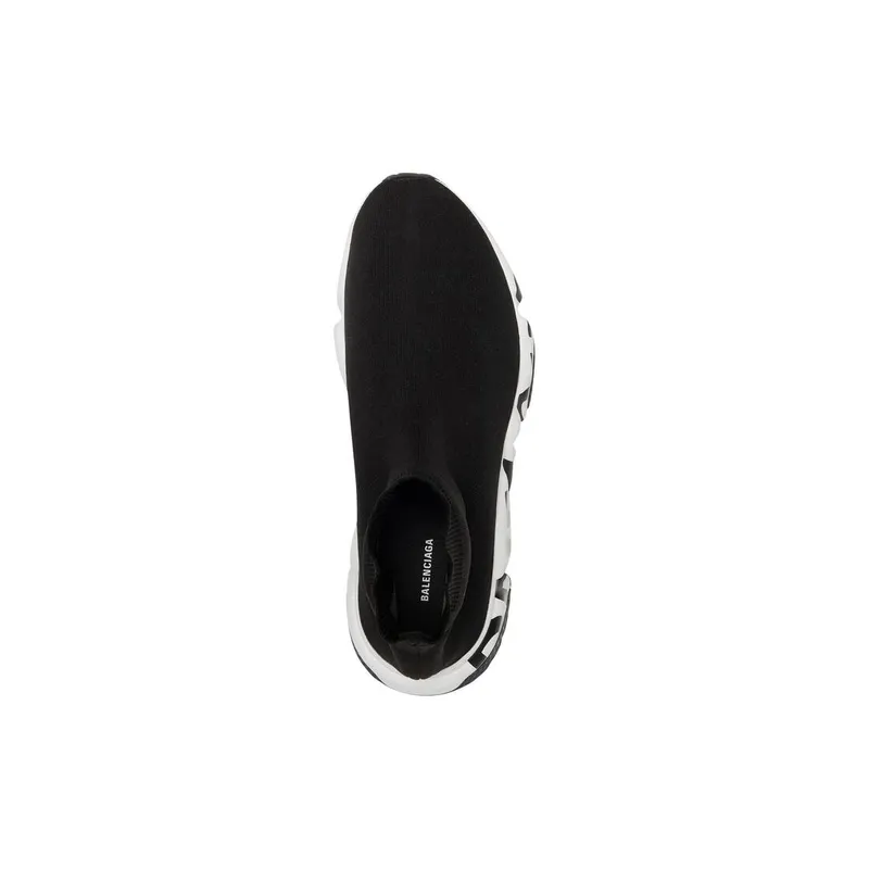 Balenciaga Speed Graffiti Trainers Black / White (645334W2DB71015)