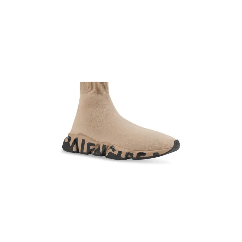 Balenciaga Speed Graffiti Trainers Beige (645334W2DB79710)
