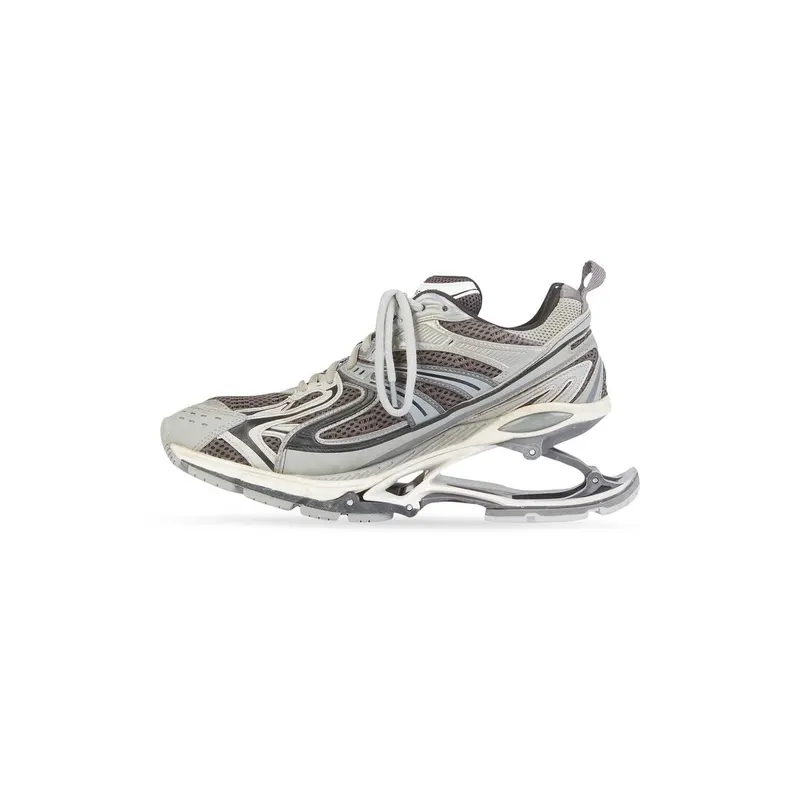 Balenciaga X-pander Trainers Green / Silver (653871W2RA31212)