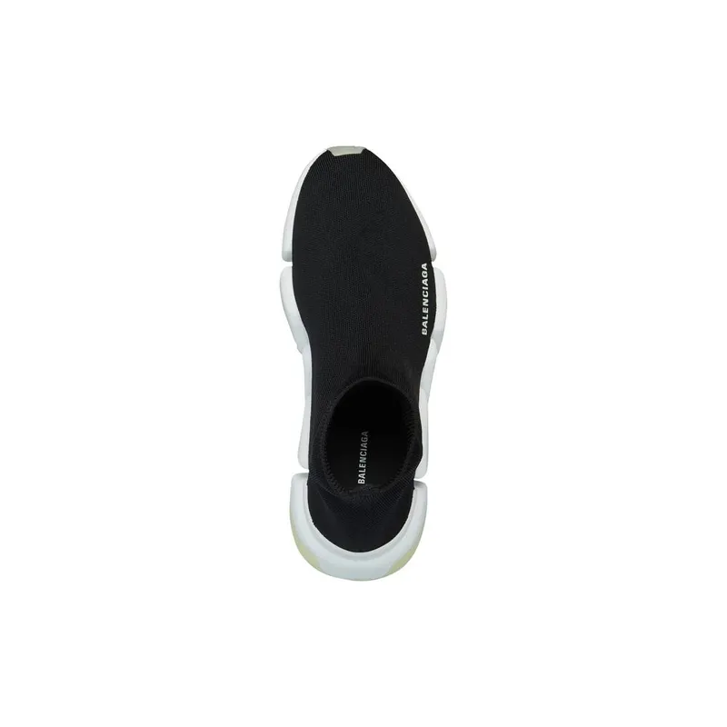 Balenciaga Speed 2.0 Recycled Knit Trainers Glow In The Dark Black (654020W2DB81098)