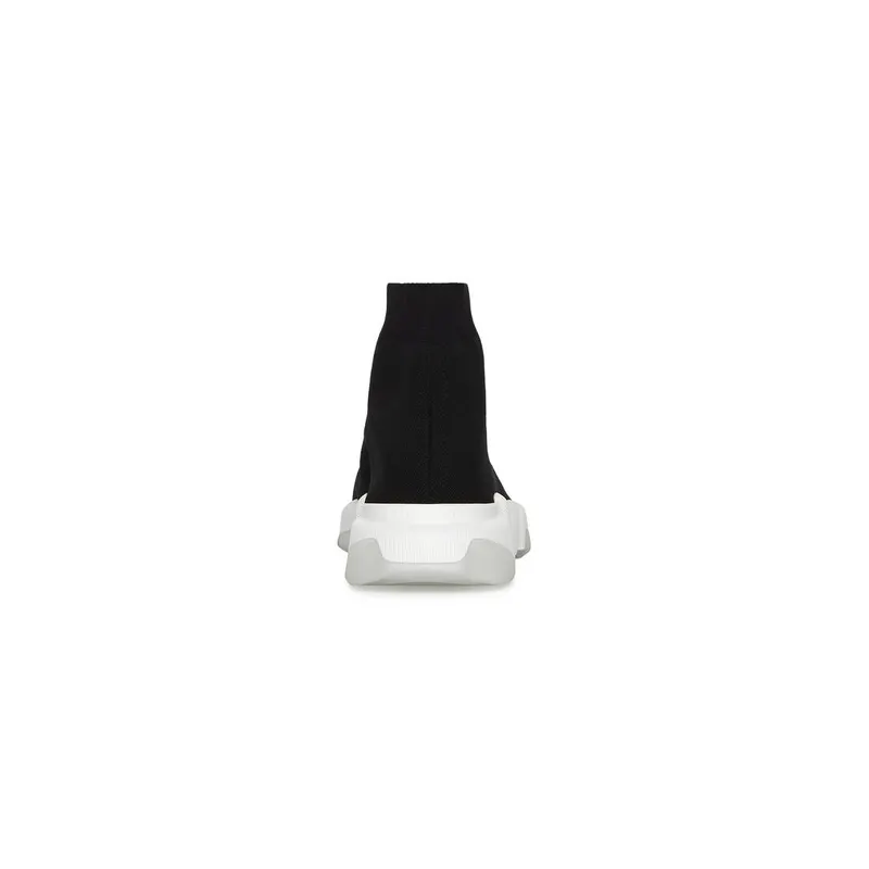 Balenciaga Speed 2.0 Clear Sole Recycled Knit Trainers Black / White (654020W2DI21091)