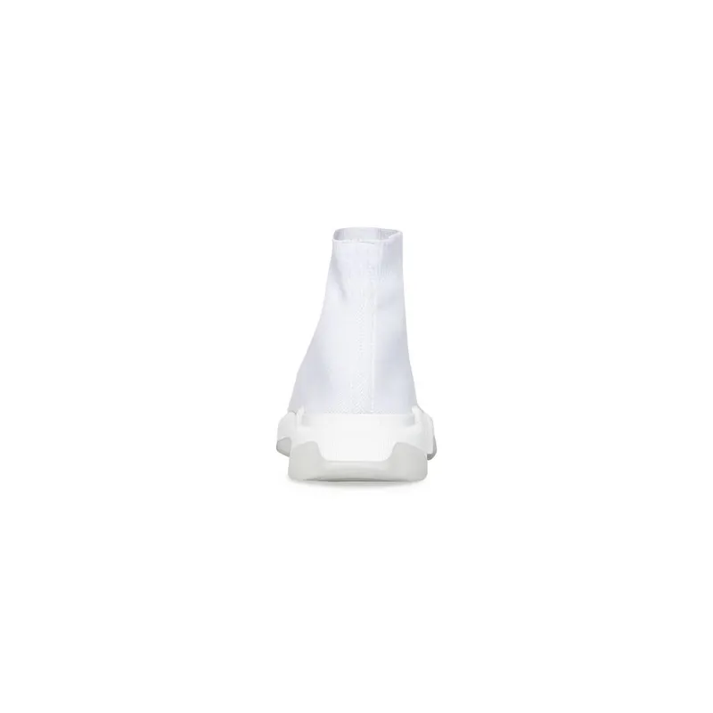 Balenciaga Speed 2.0 Clear Sole Recycled Knit Trainers White (654020W2DI29091)