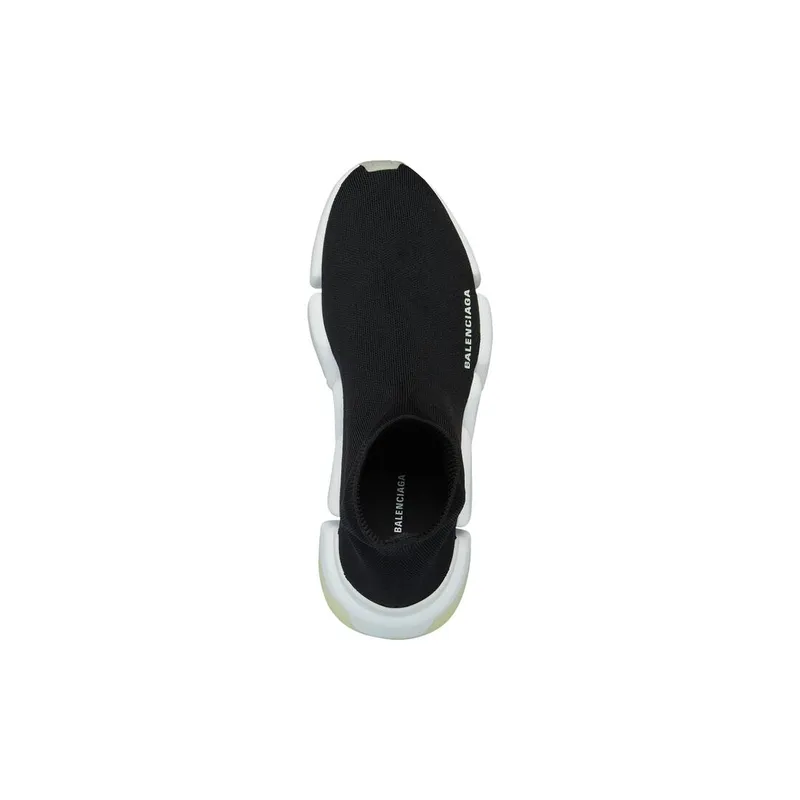 Balenciaga Speed 2.0 Recycled Knit Trainers Glow In The Dark Black (654045W2DB81098)