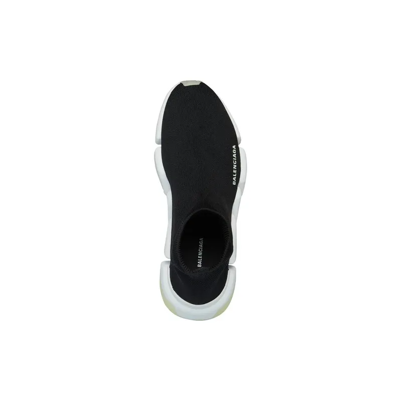 Balenciaga Speed 2.0 Recycled Knit Trainers Glow In The Dark Black (654045W2DB81098)