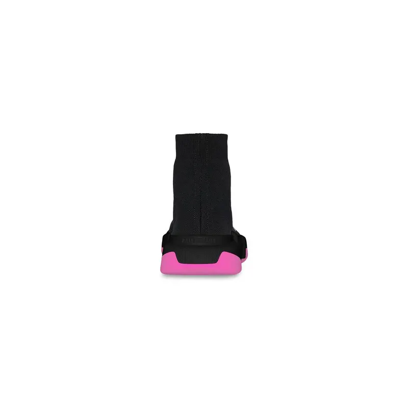 Balenciaga Speed 2.0 Clear Sole Recycled Knit Sneaker Black (654045W2DI81056)