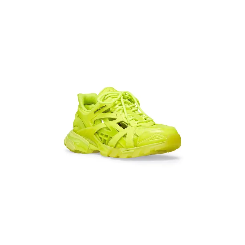 Balenciaga Track.2 Clear Sole Trainers Fluo Yellow (668823W3CT27510)