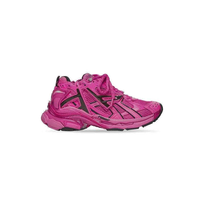 Balenciaga Runner Trainers Dark Pink (677402W3RB25510)
