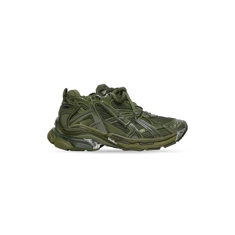 Balenciaga Runner Trainers Kaki (677403W3RB13031)