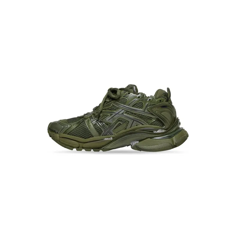 Balenciaga Runner Trainers Kaki (677403W3RB13031)