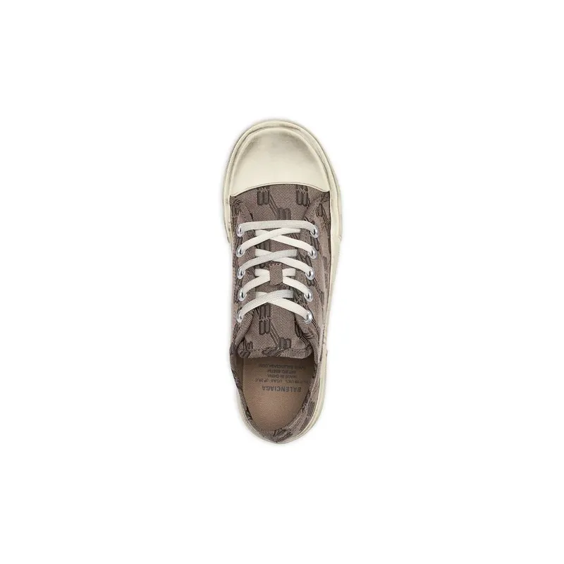 Balenciaga Paris Low Top Trainers Bb Monogram Dark Grey (688754W3RQ22298)