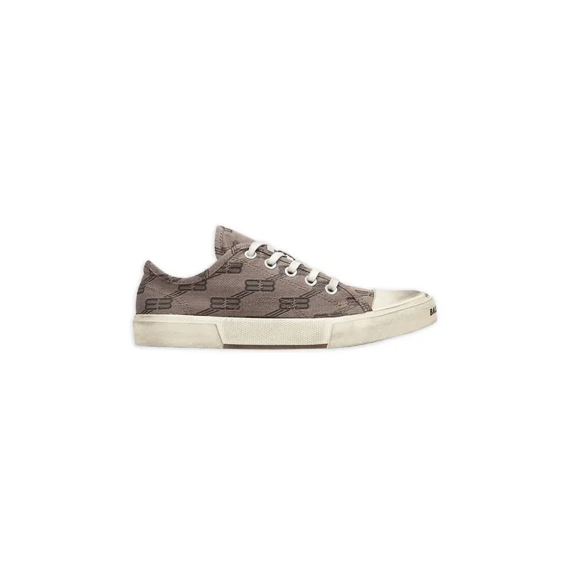 Balenciaga Paris Low Top Trainers Bb Monogram Dark Grey (688754W3RQ22298)