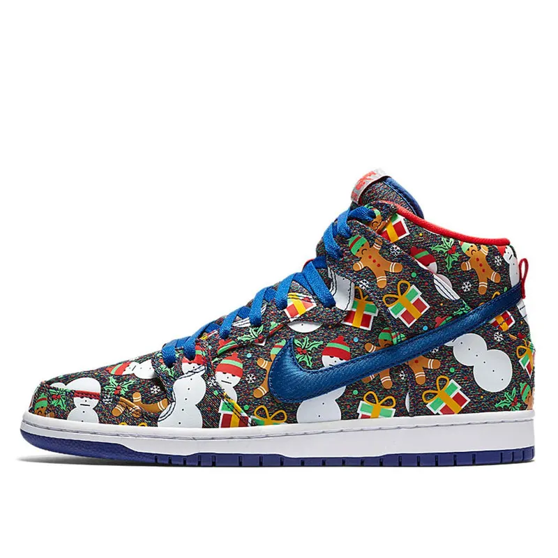 Nike SB x Concepts Dunk High Ugly Christmas Sweater Blue (881758-446)