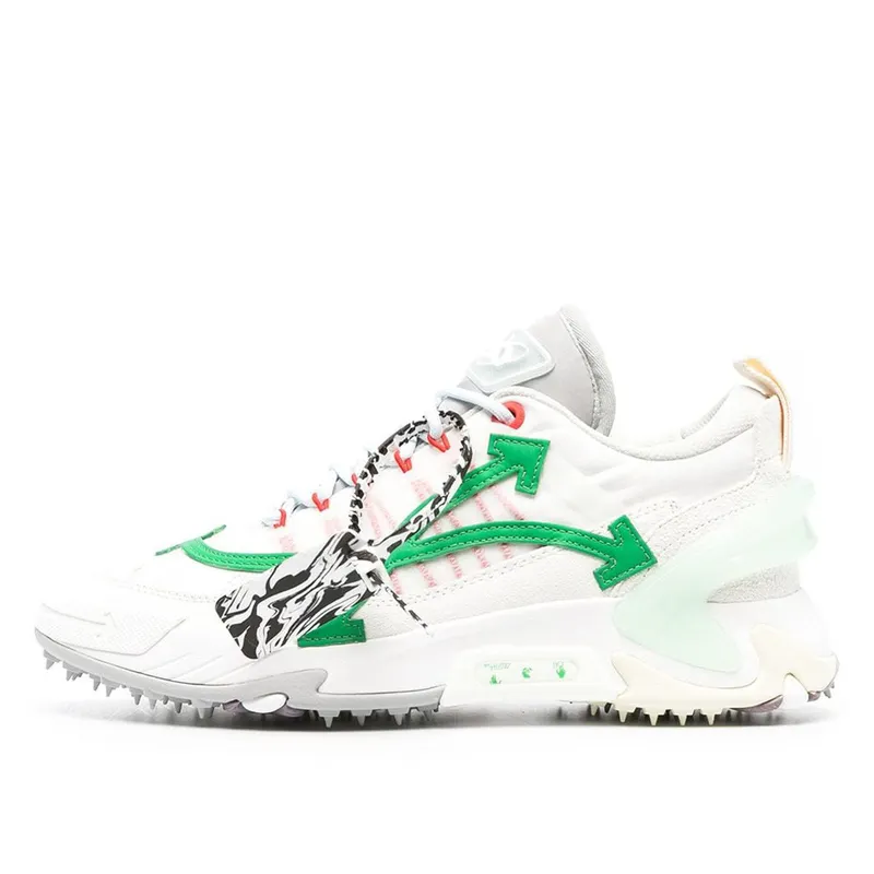 Off-White Odsy-2000 Low Top White Green (OMIA190R21FAB0010155)