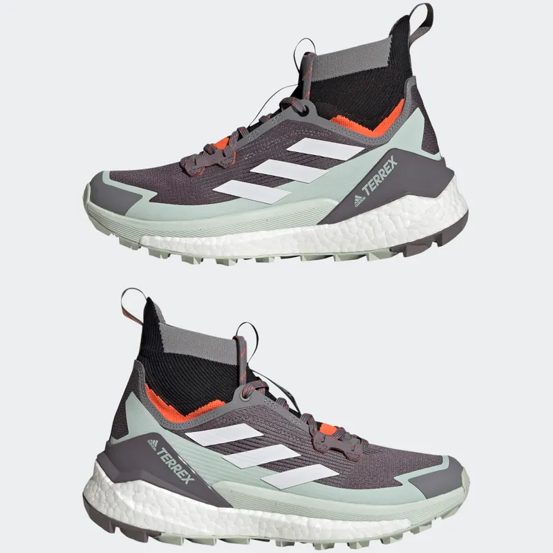 adidas TERREX Free Hiker 2 Hiking Schoen Trace Grey / Crystal White / Impact Orange (GZ0687)