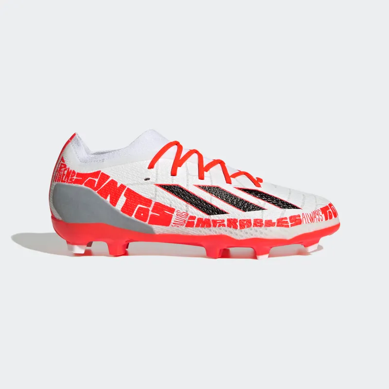 adidas X Speedportal Messi.1 Firm Ground Voetbalschoenen Cloud White / Core Black / Solar Red (GW8389)