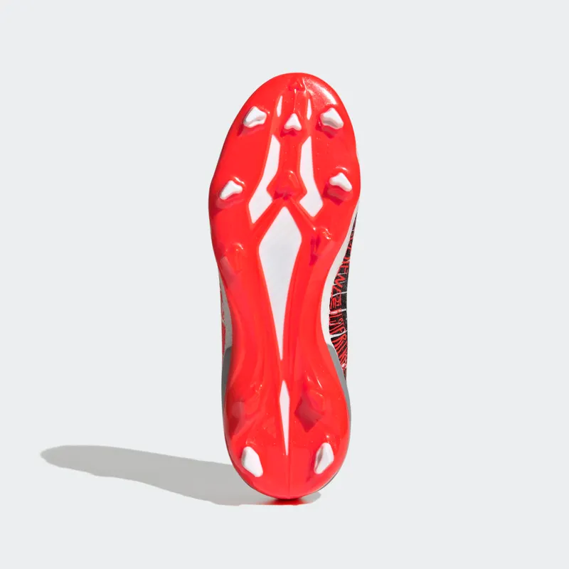adidas X Speedportal Messi.1 Firm Ground Voetbalschoenen Cloud White / Core Black / Solar Red (GW8389)