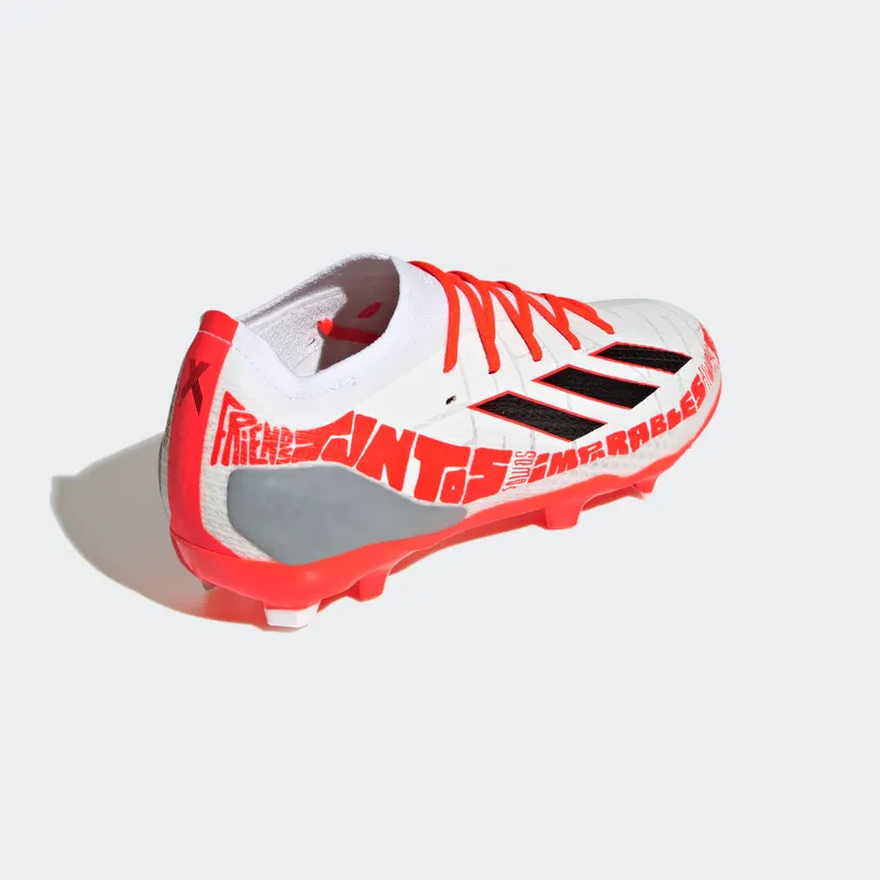 adidas X Speedportal Messi.1 Firm Ground Voetbalschoenen Cloud White / Core Black / Solar Red (GW8389)