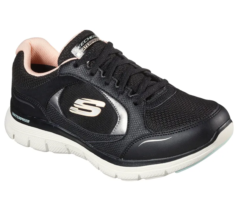 Skechers Flex Appeal 4.0 – True Clarity – Zwart / Licht Roze (149299-BKLP)