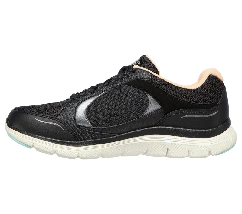 Skechers Flex Appeal 4.0 – True Clarity – Zwart / Licht Roze (149299-BKLP)