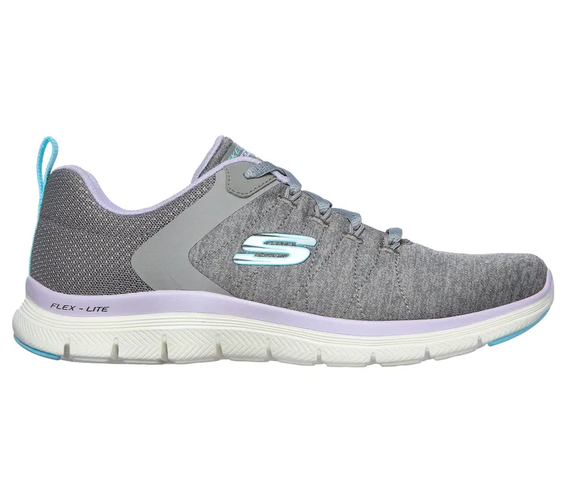 Skechers Flex Appeal 4.0 – Grijs / Lavendel (149307-GYLV)