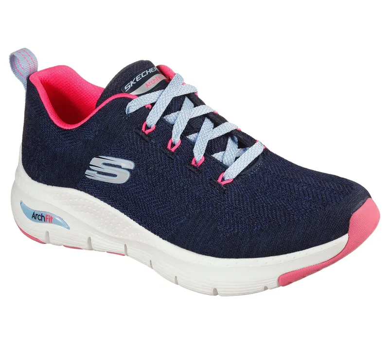Skechers Skechers Arch Fit – Comfy Wave – Marine / Heet Roze (149414-NVHP)