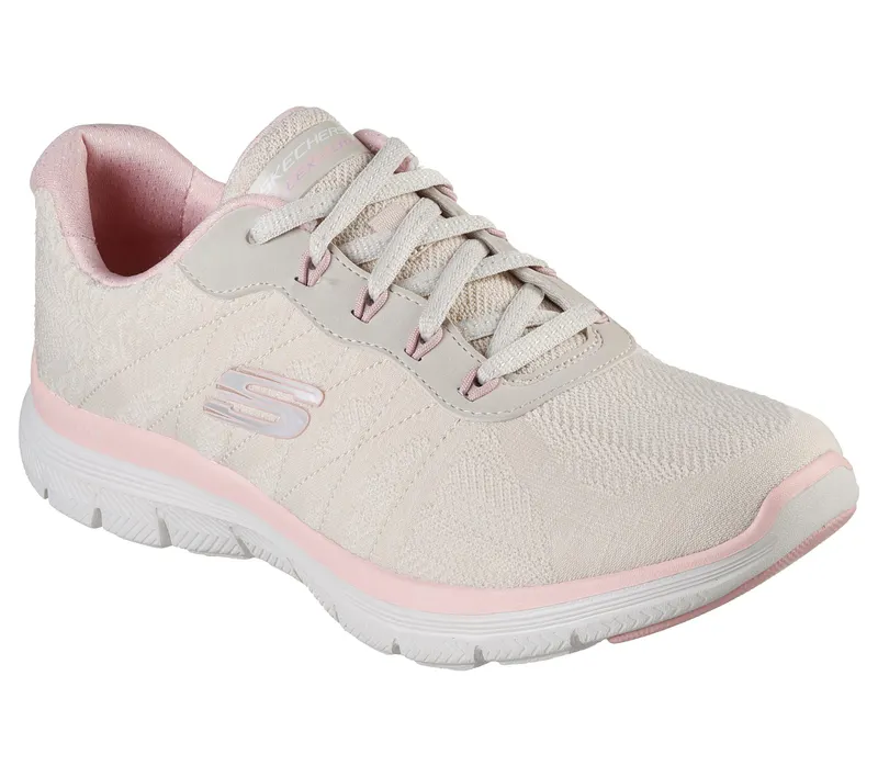 Skechers Flex Appeal 4.0 – Fresh Move – Natuurlijk / Roze (149570-NTPK)