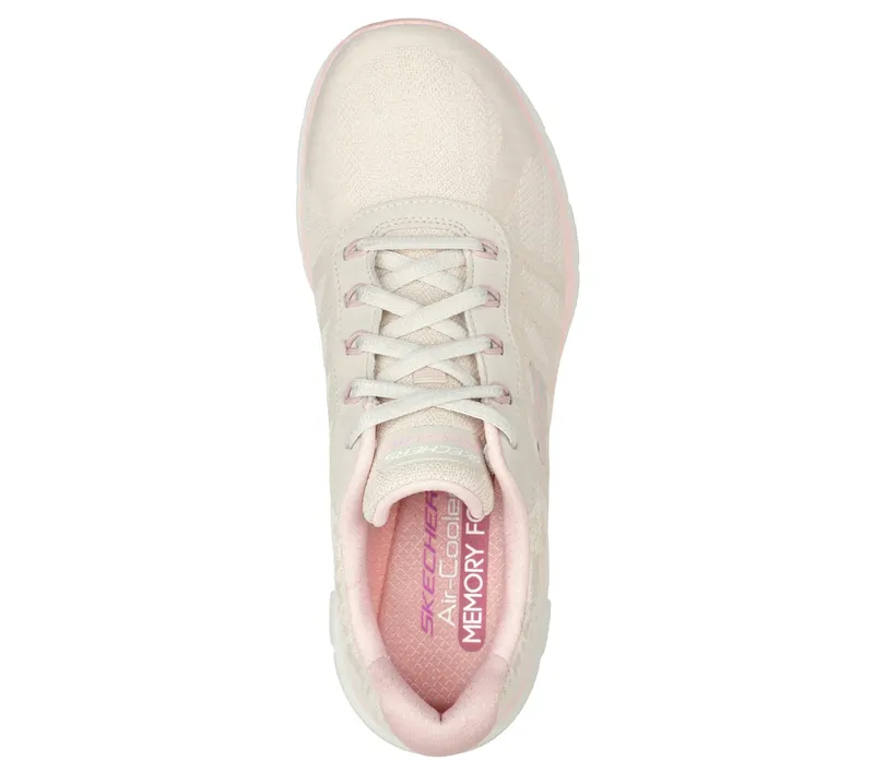 Skechers Flex Appeal 4.0 – Fresh Move – Natuurlijk / Roze (149570-NTPK)