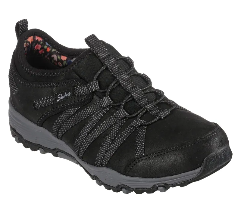 Skechers Seager Hiker – Flowerette – Zwart (158420-BLK)