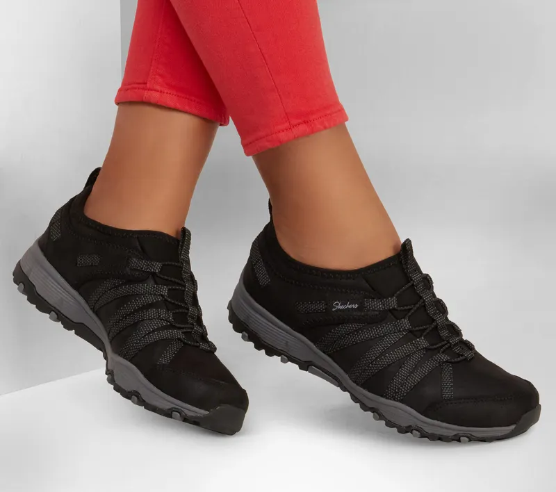 Skechers Seager Hiker – Flowerette – Zwart (158420-BLK)