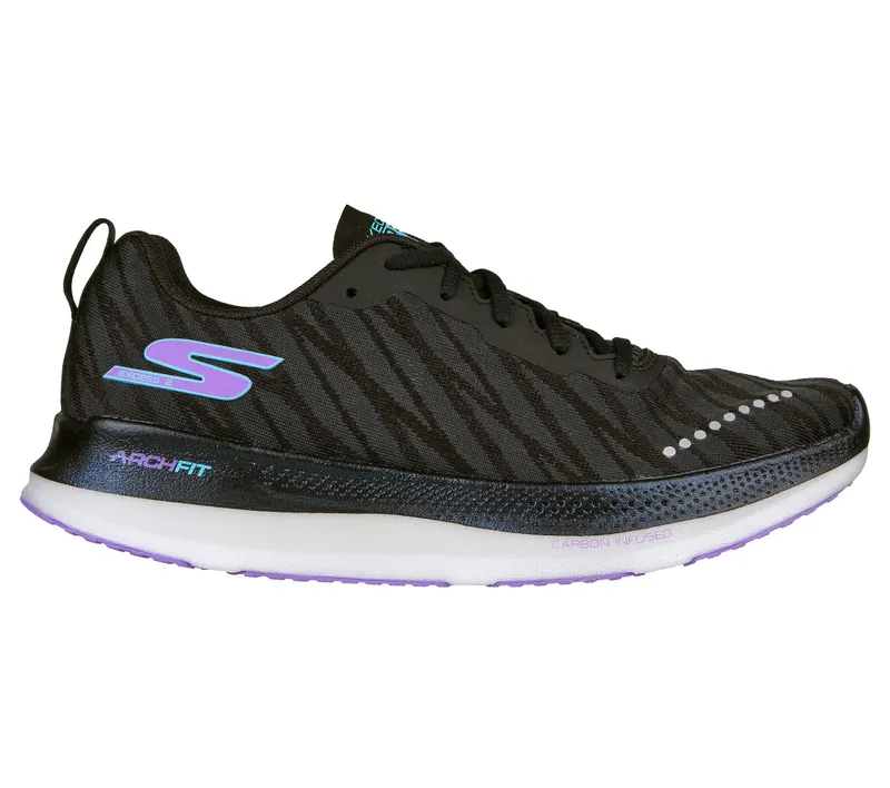 Skechers GO RUN Razor Excess 2 – Zwart / Purper (172035-BKPR)