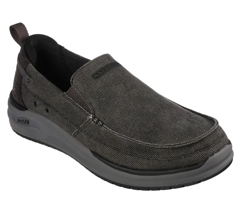 Skechers Relaxed Fit: Skechers Arch Fit Melo – Port Bow – Zwart (204605-BLK)