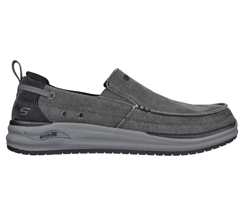 Skechers Relaxed Fit: Skechers Arch Fit Melo – Port Bow – Zwart (204605-BLK)