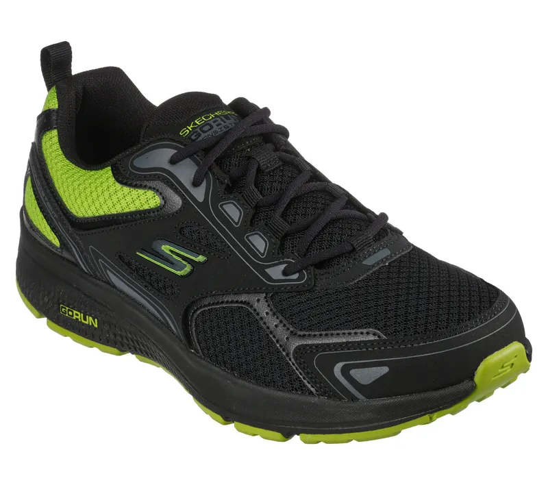 Skechers Skechers GOrun Consistent – Vestige – Zwart / Limoen (220081-BKLM)