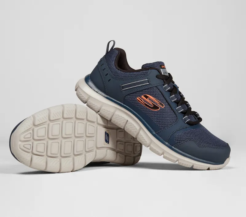 Skechers Track – Knockhill – Marine / Oranje (232001-NVOR)