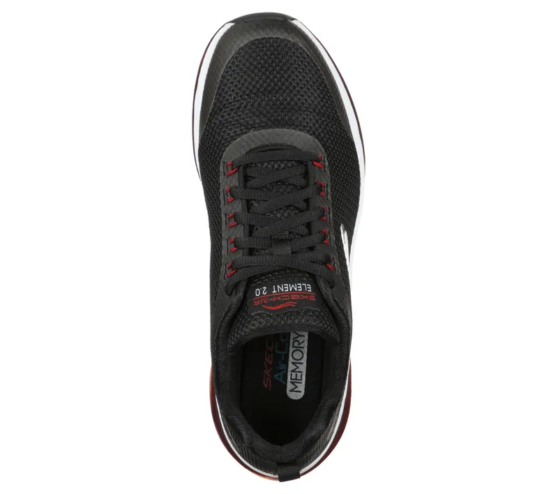 Skechers Skech-Air Element 2.0 – Lomarc – Zwart / Rood (232036-BKRD)