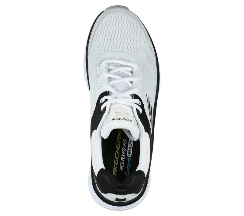 Skechers Relaxed Fit: D’Lux Walker – Wit / Zwart (232044-WBK)