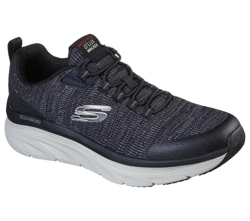 Skechers Relaxed Fit: D’Lux Walker – Pensive – Zwart / Wit (232045-BKW)