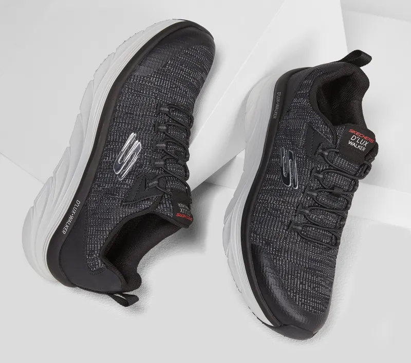 Skechers Relaxed Fit: D’Lux Walker – Pensive – Zwart / Wit (232045-BKW)
