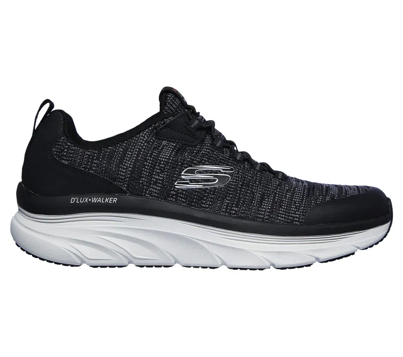 Skechers Relaxed Fit: D’Lux Walker – Pensive – Zwart / Wit (232045-BKW)