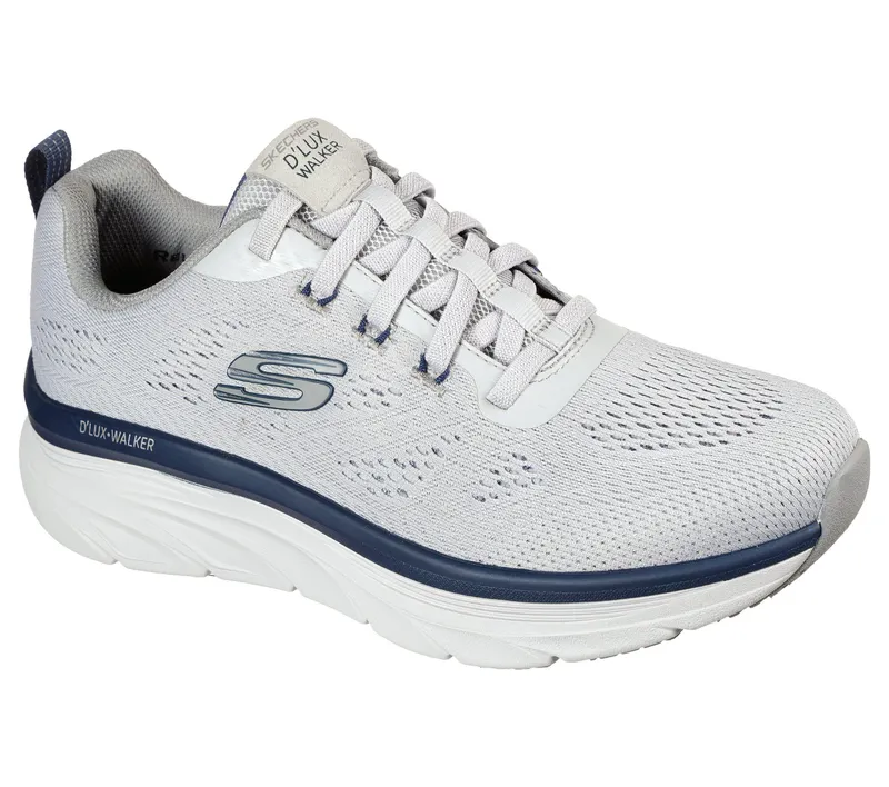 Skechers Relaxed Fit: D’Lux Walker – Commuter – Grijs / Marine (232261-GYNV)