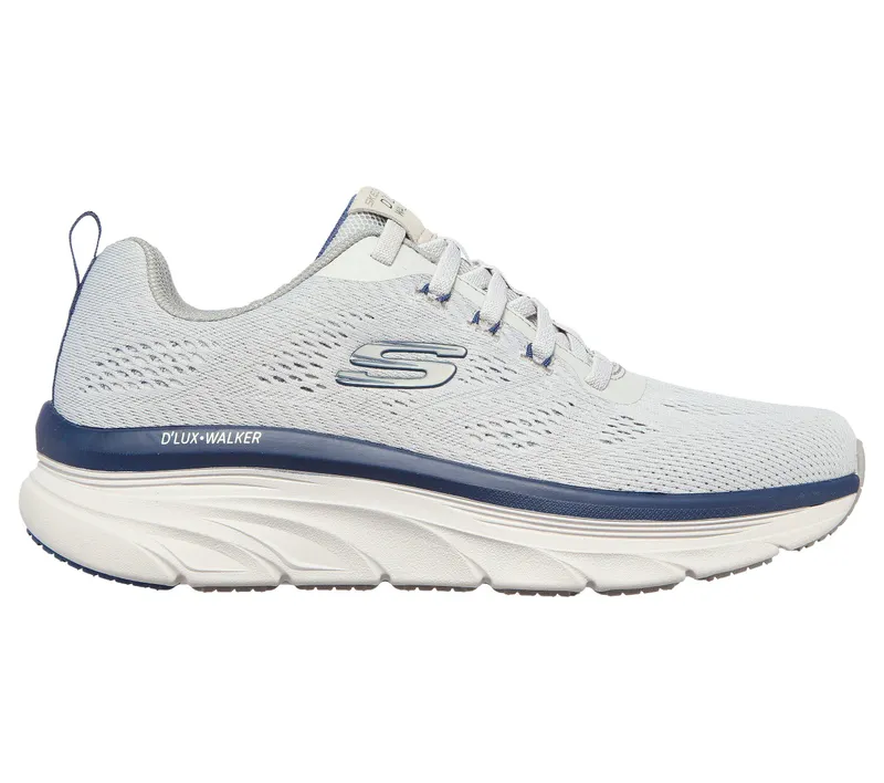 Skechers Relaxed Fit: D’Lux Walker – Commuter – Grijs / Marine (232261-GYNV)