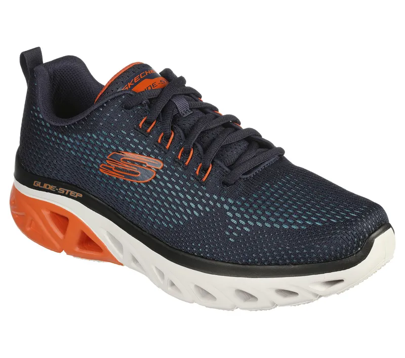 Skechers Glide-Step Sport – Wave Heat – Marine / Oranje (232270-NVOR)