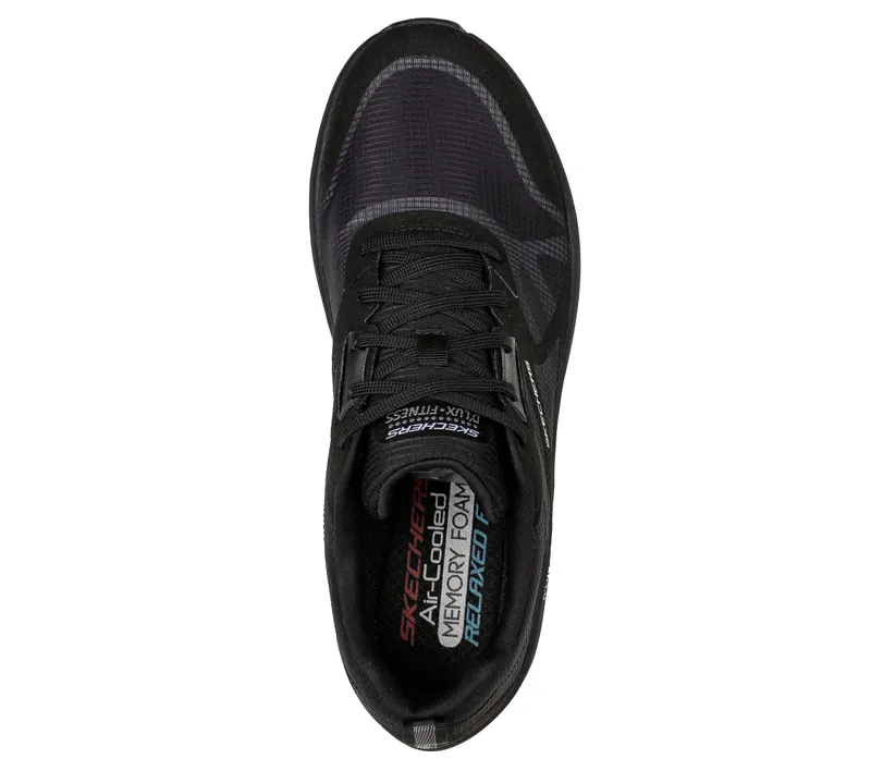 Skechers Relaxed Fit: D’Lux Fitness – Zwart / Wit (232357-BKW)