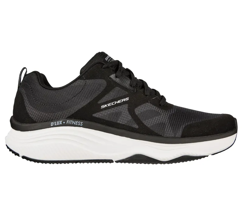 Skechers Relaxed Fit: D’Lux Fitness – Zwart / Wit (232357-BKW)